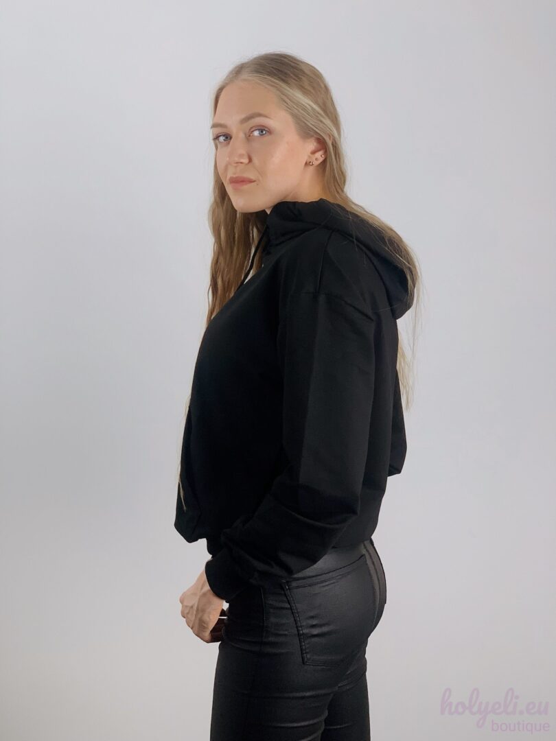 Hooded sweatshirt, black