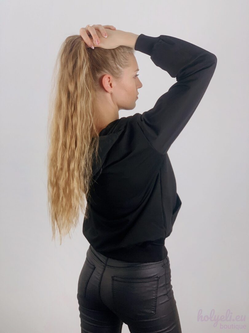 Hooded sweatshirt, black