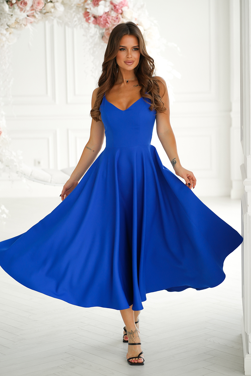 Midi õhtukleit, sinine