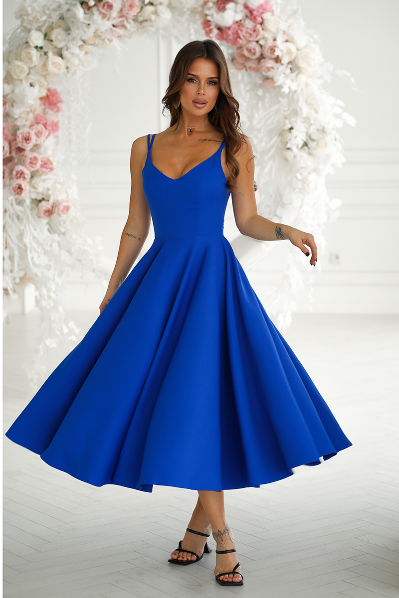 Midi õhtukleit, sinine