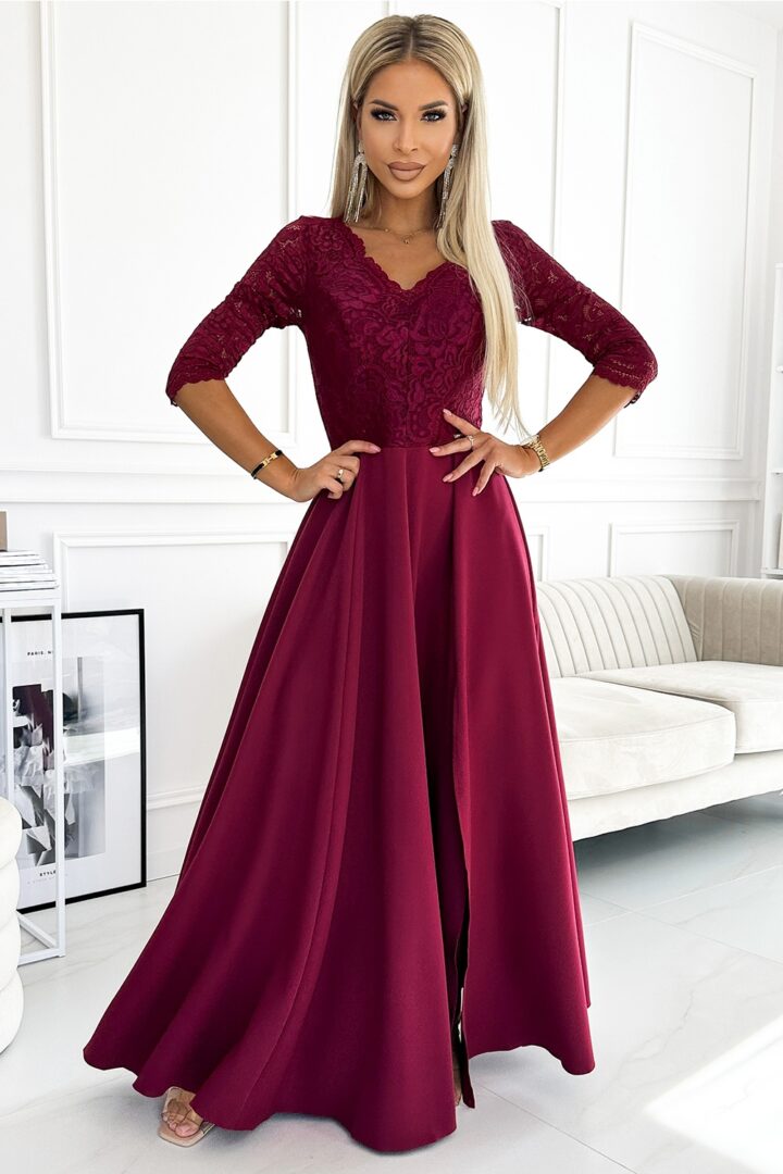 Maxi dress, dark red
