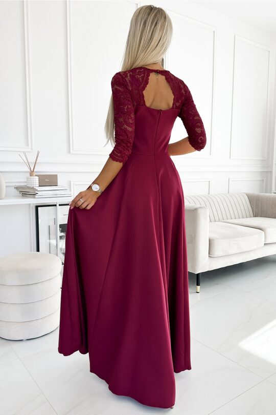 Maxi dress, dark red - Image 2