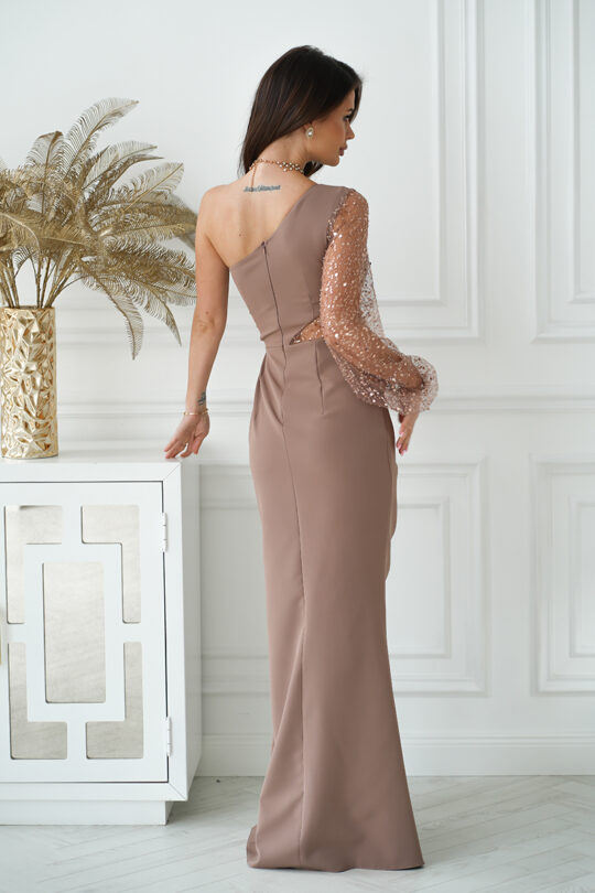 Elegantne maksikleit, pruun