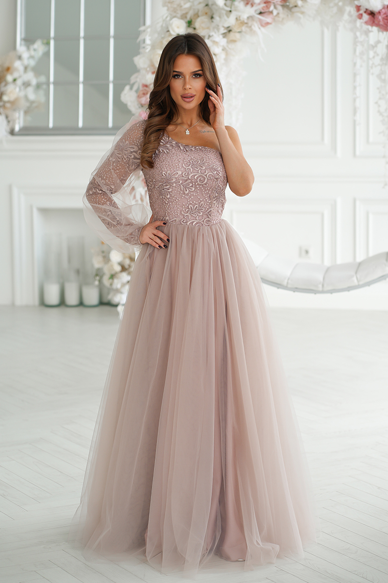 Luksuslik õhtukleit, roosa