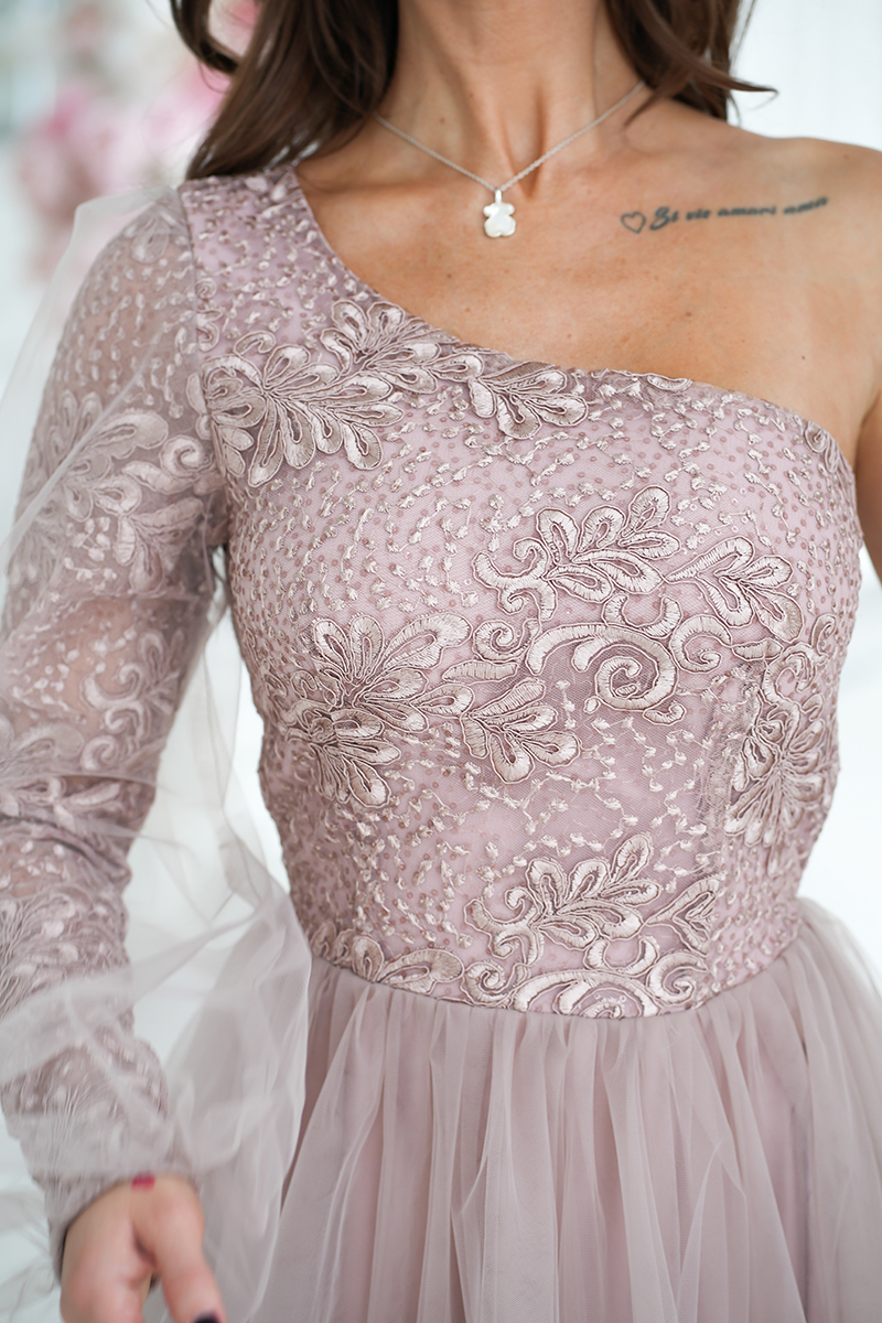 Luksuslik õhtukleit, roosa