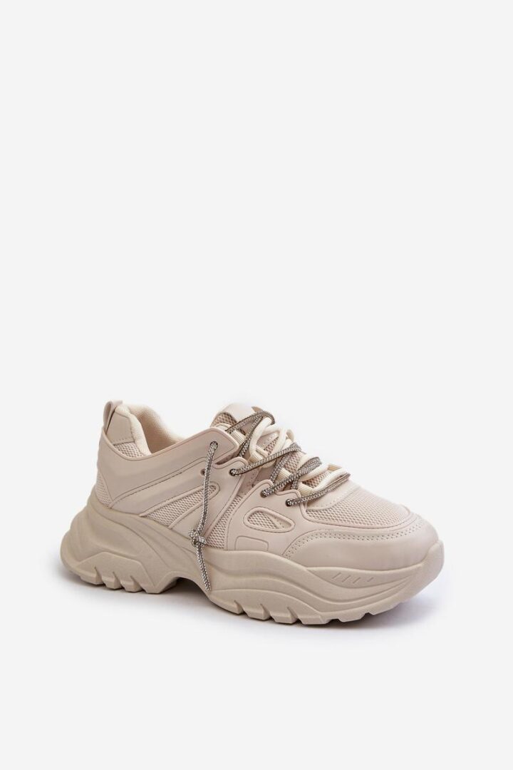 Sports shoes, beige