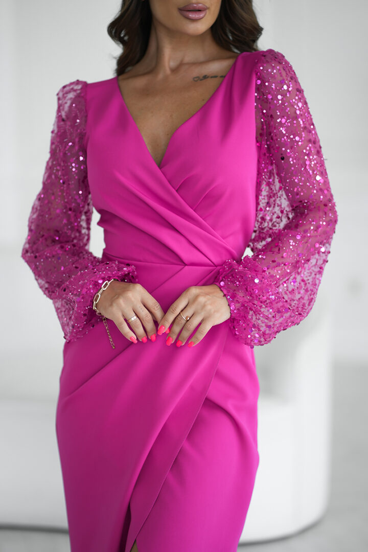 Elegantne maksikleit, lilla