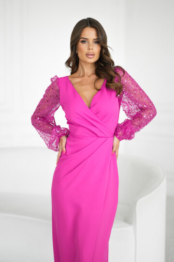 Elegantne maksikleit, lilla