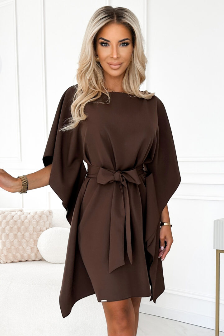 Cocktail dress, brown