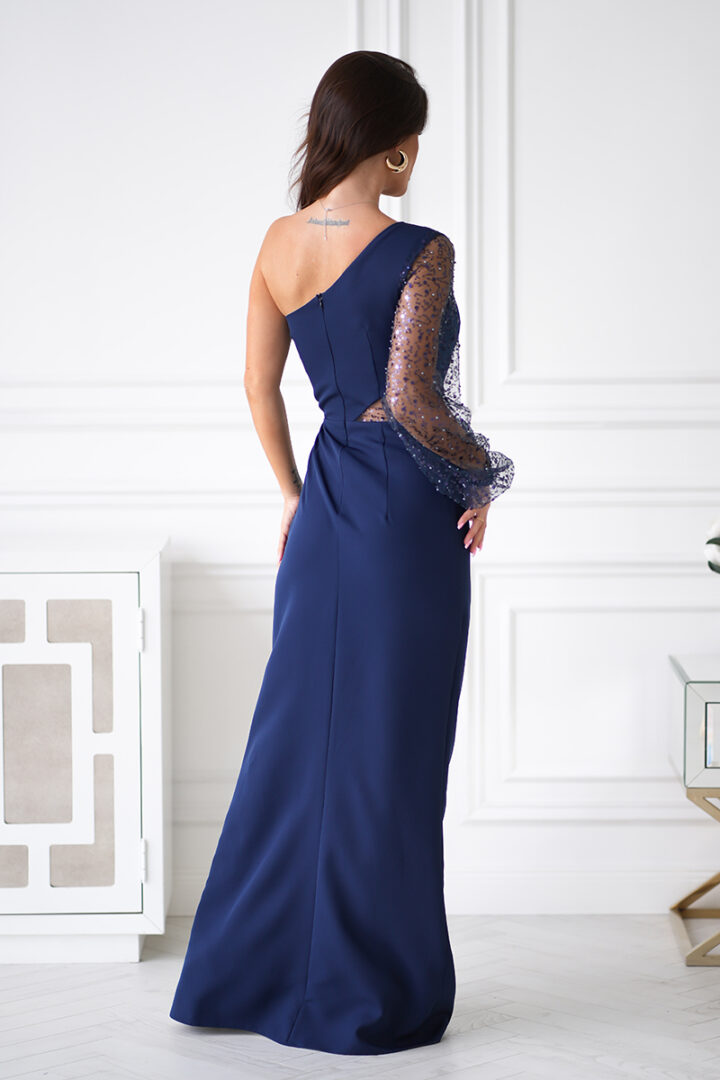 Elegantne maksikleit, tume sinine