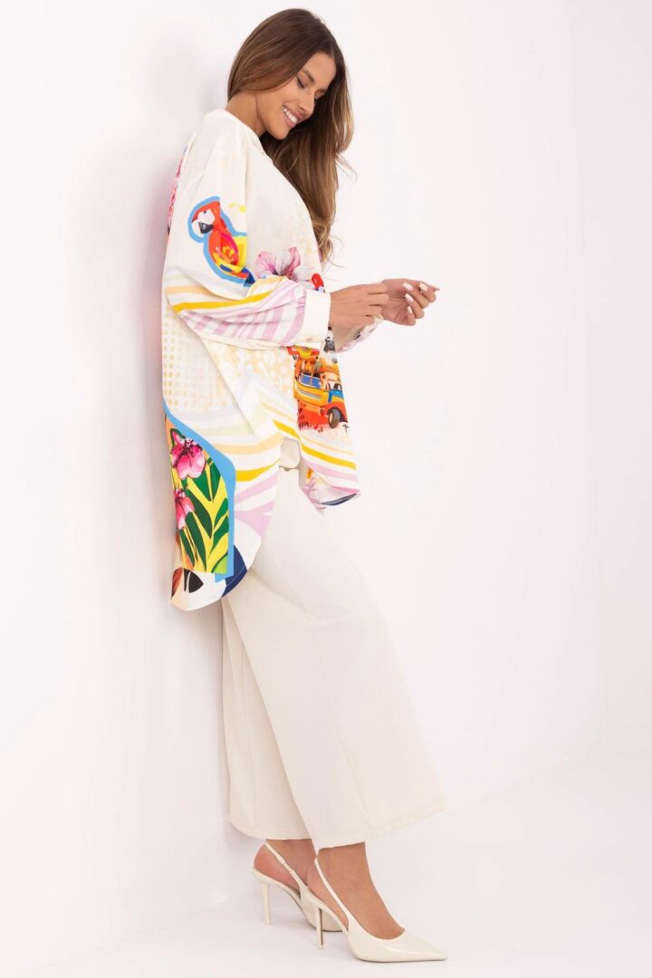Long sleeve blouse, beige