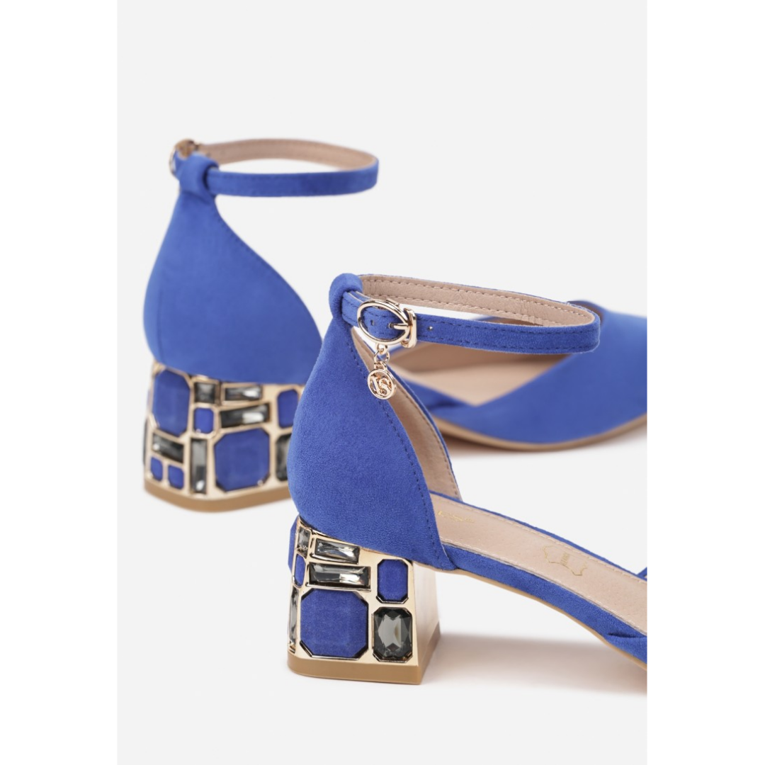 Heeled shoes, blue