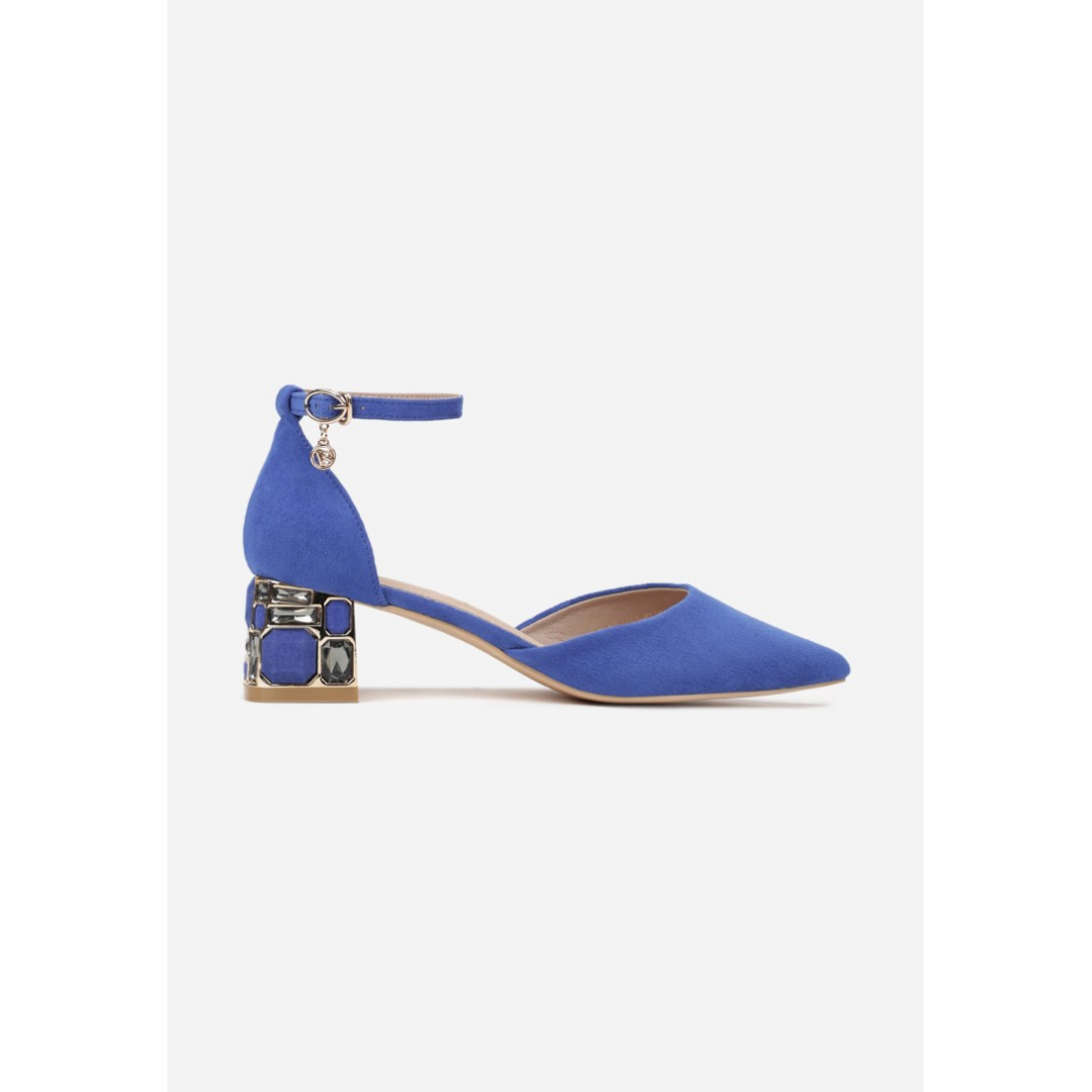 Heeled shoes, blue
