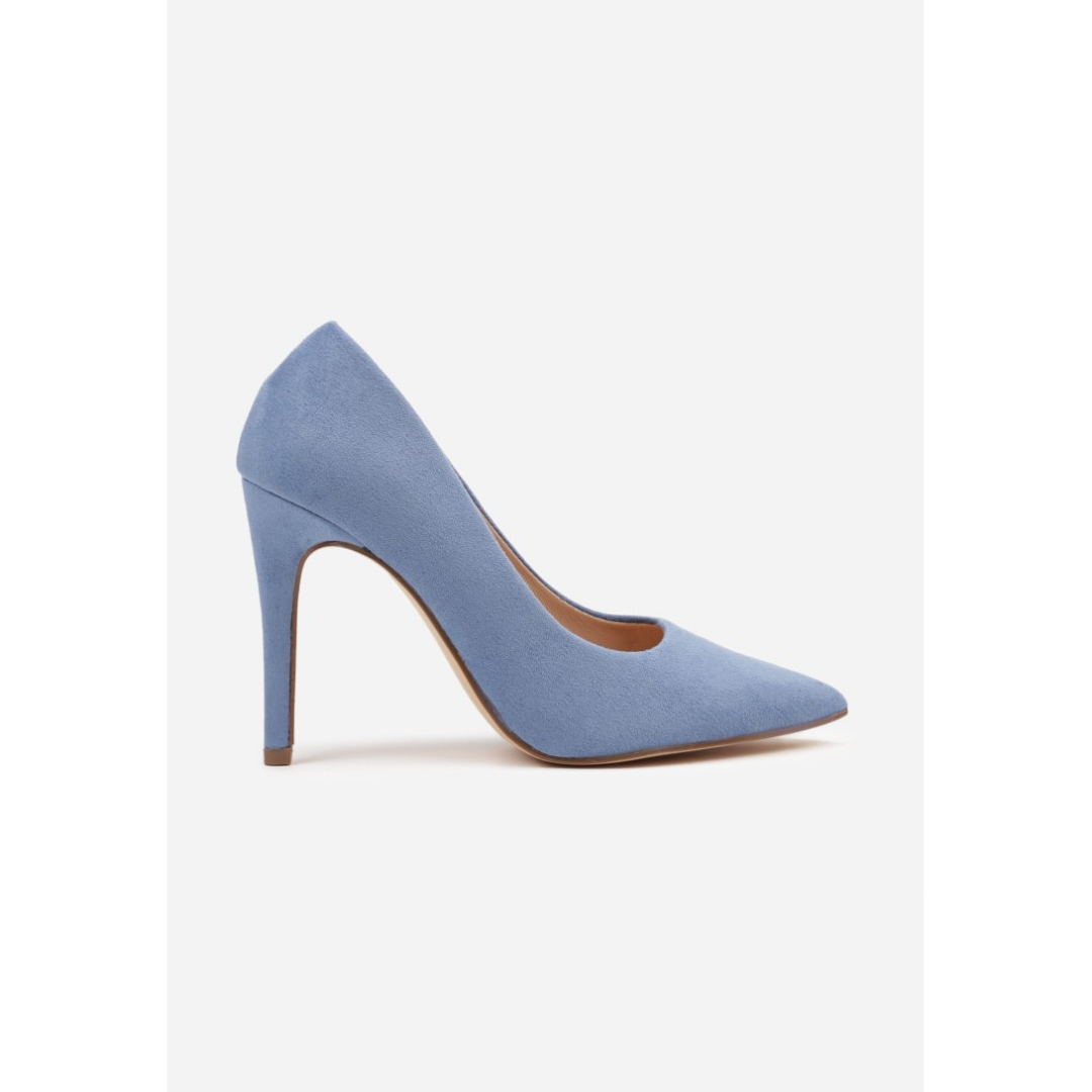 Heeled shoes, blue