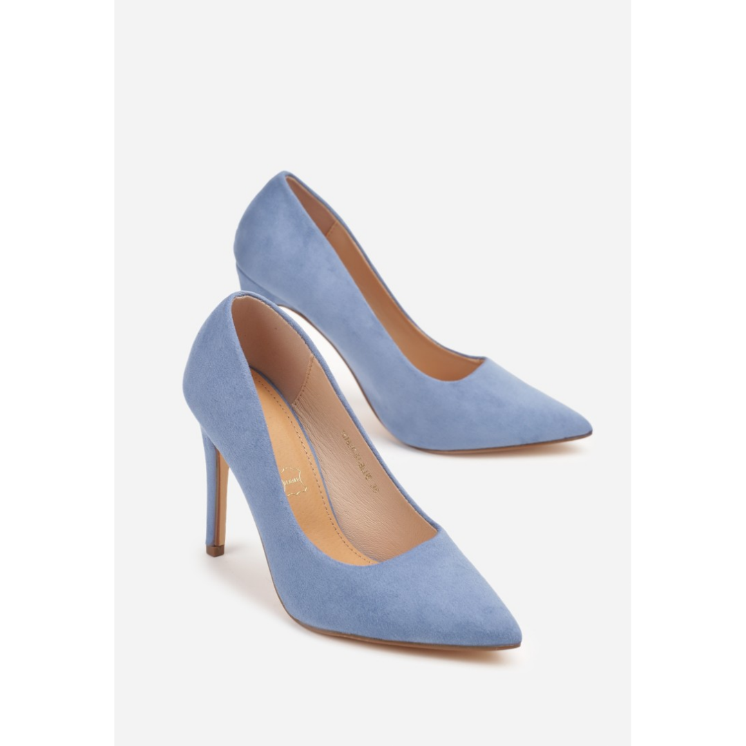 Heeled shoes, blue