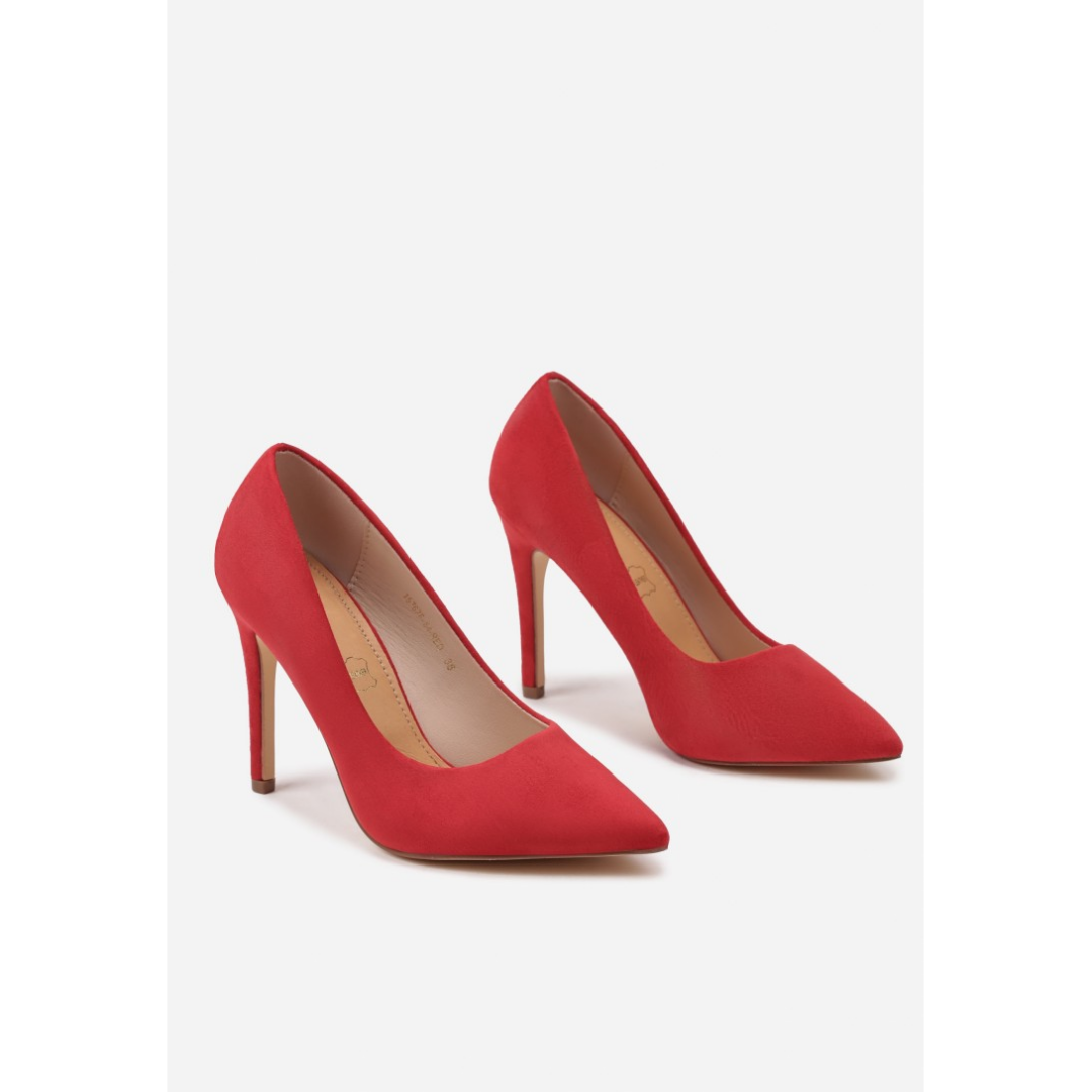 Heeled shoes, red
