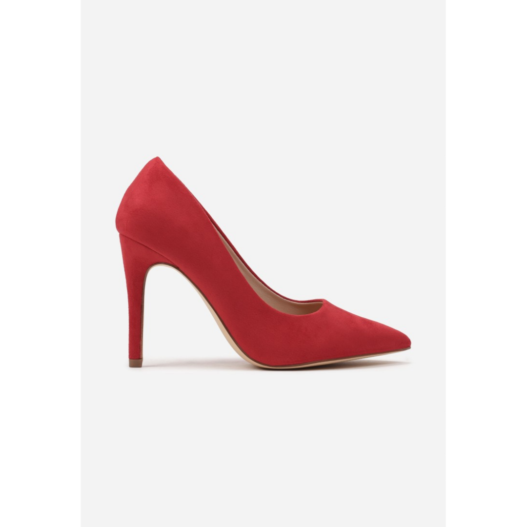 Heeled shoes, red