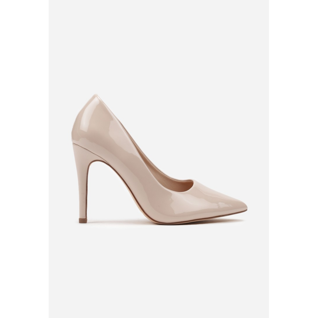 Heeled shoes, beige