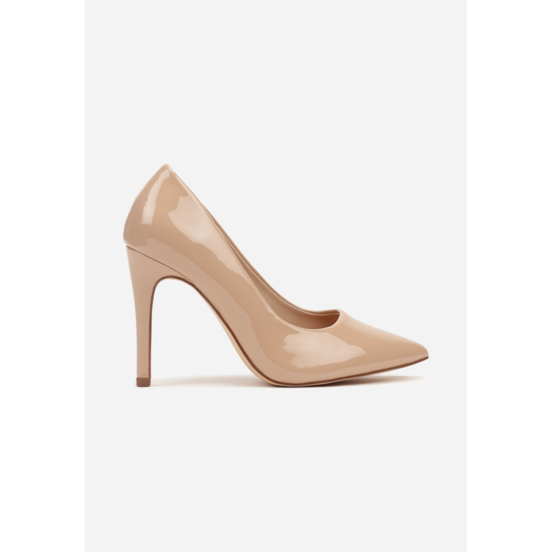 Heeled shoes, beige