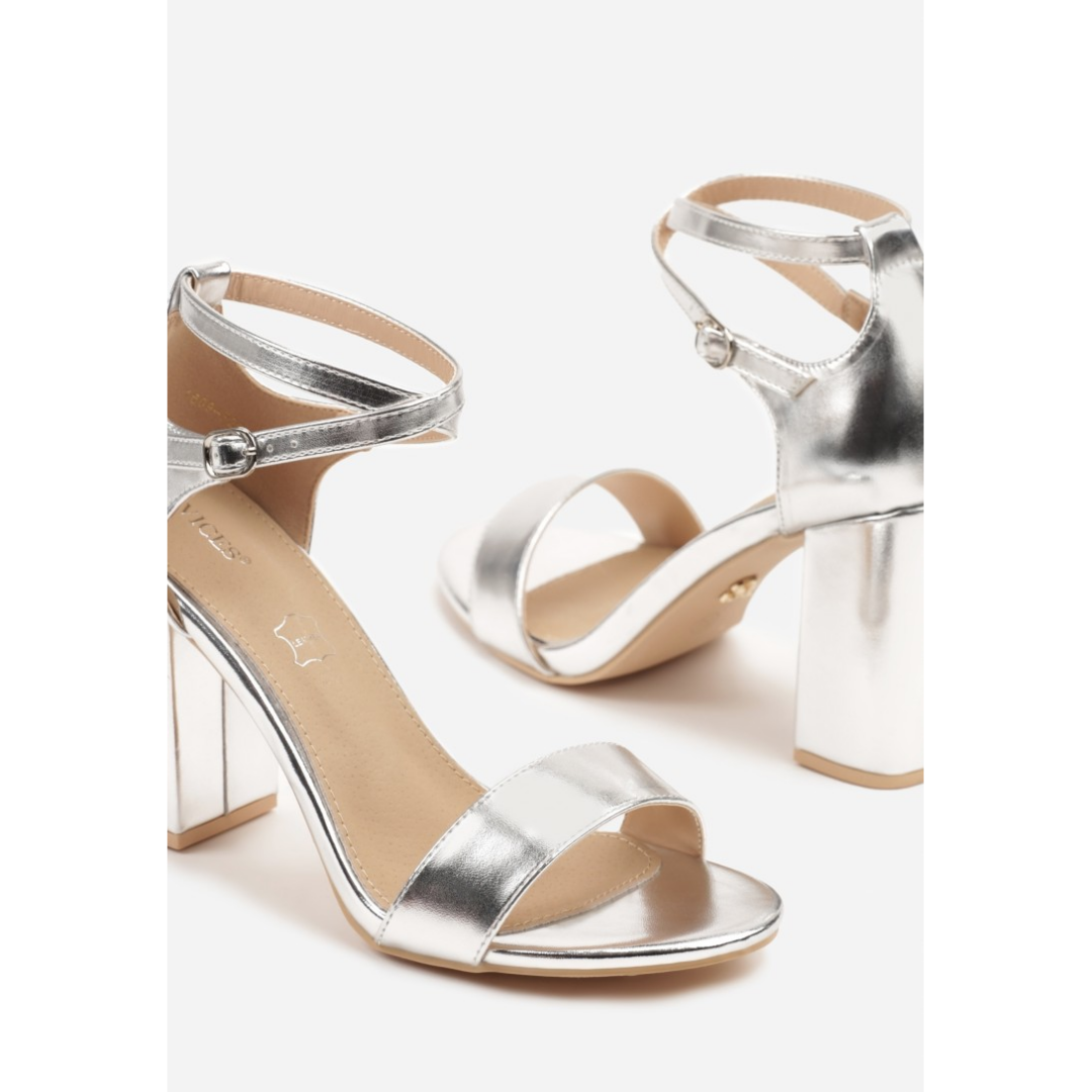 Open heel shoes, grey