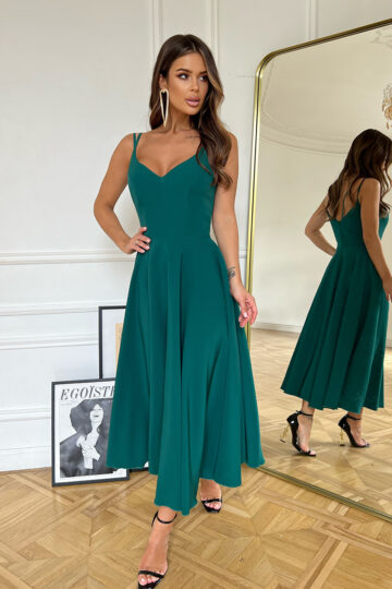 Midi õhtukleit, roheline