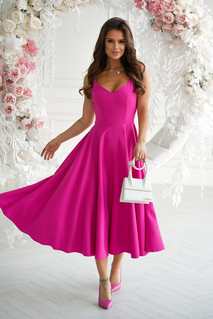 Midi õhtukleit, roosa