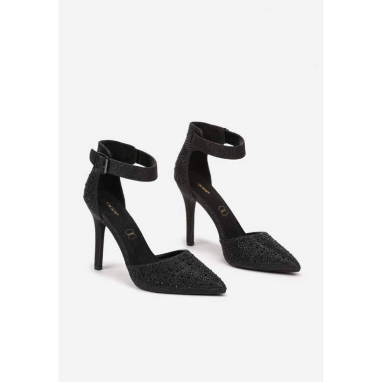 Glitter kontsaga kingad, must - Pilt 2