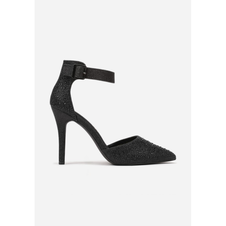 Glitter kontsaga kingad, must - Pilt 1