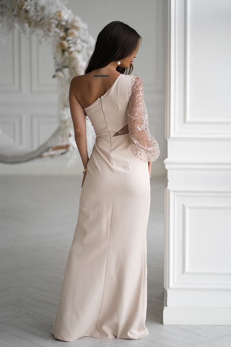 Elegantne maksikleit, beež