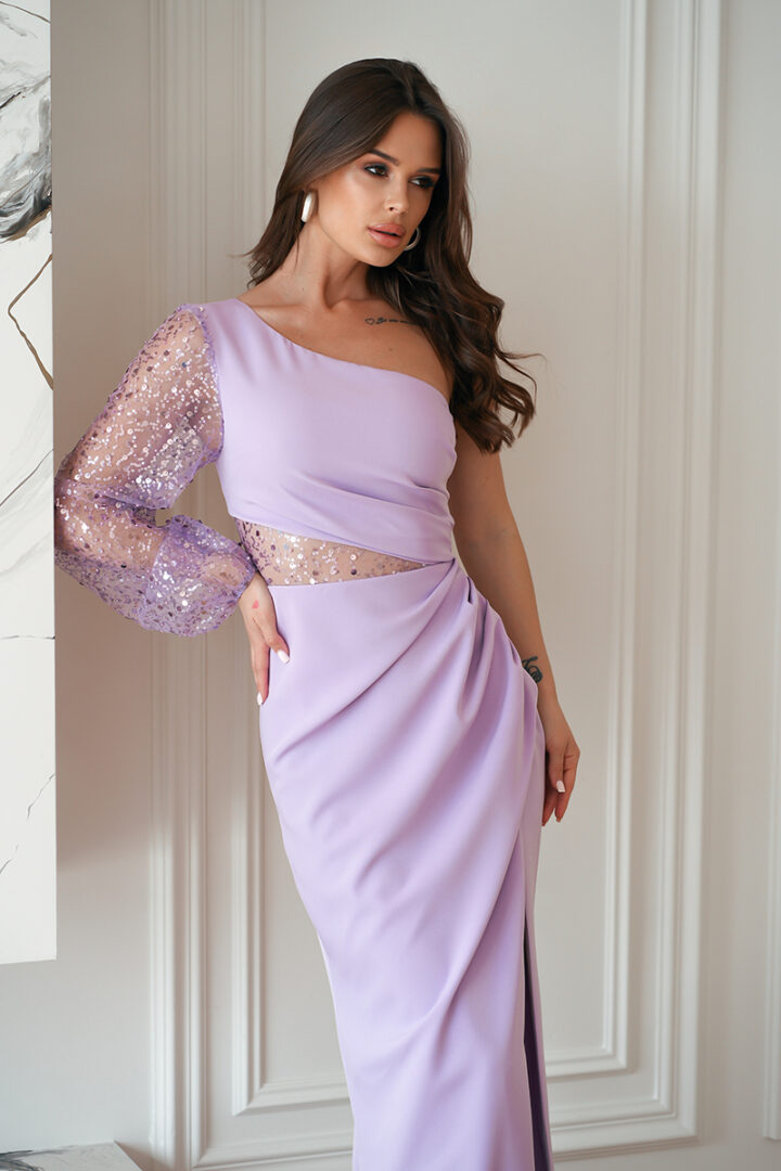 Elegantne maksikleit, hele lilla