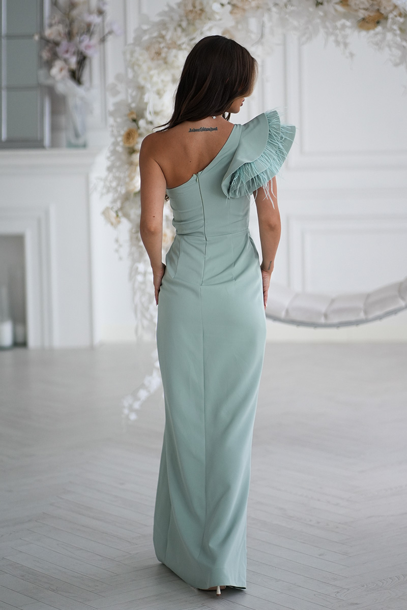 Volangidega maksikleit, hele roheline