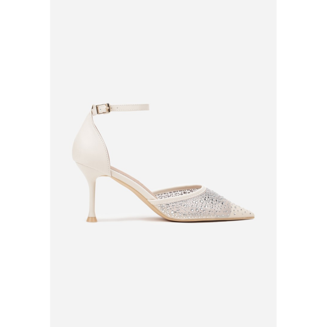 Heeled shoes, beige