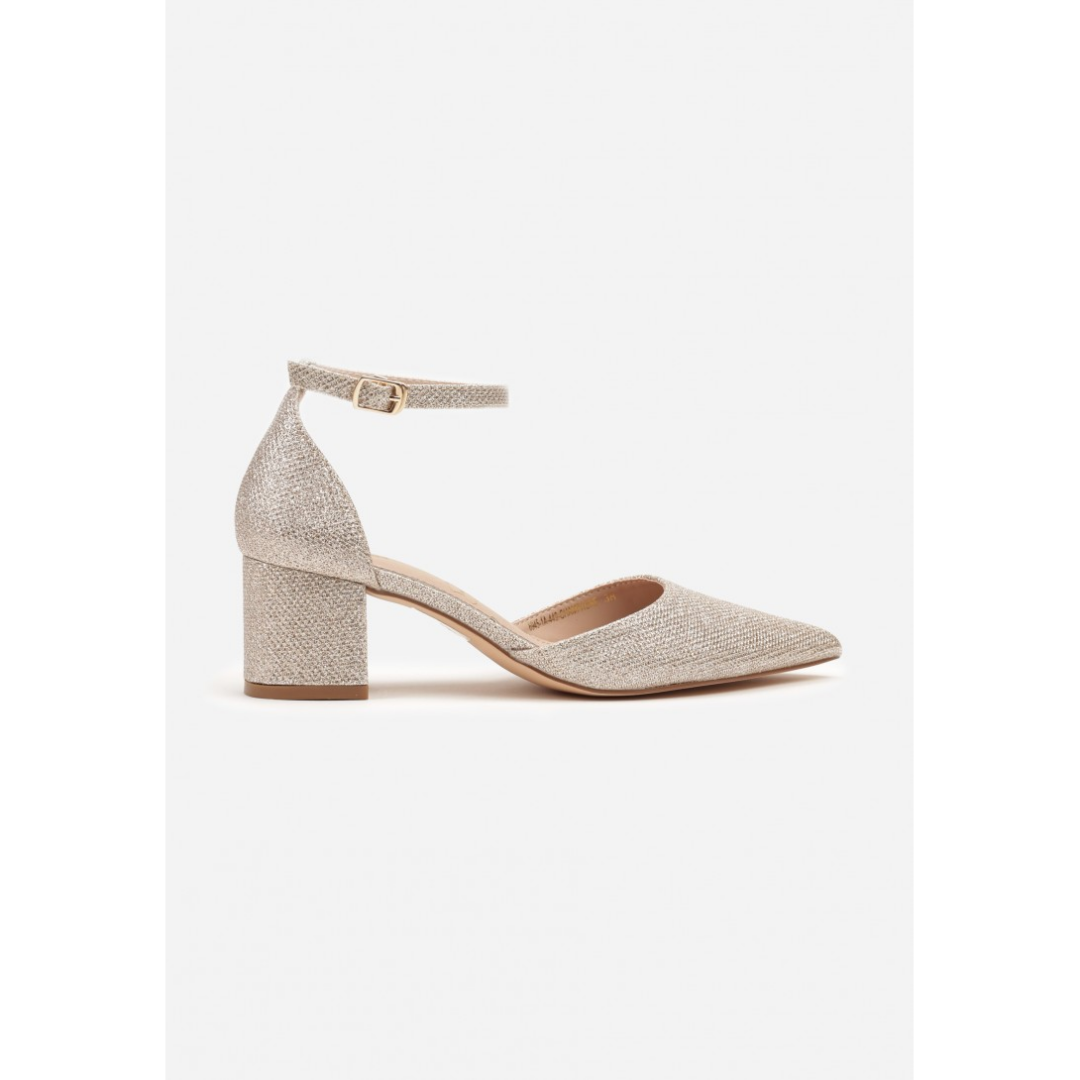Heeled shoes, beige