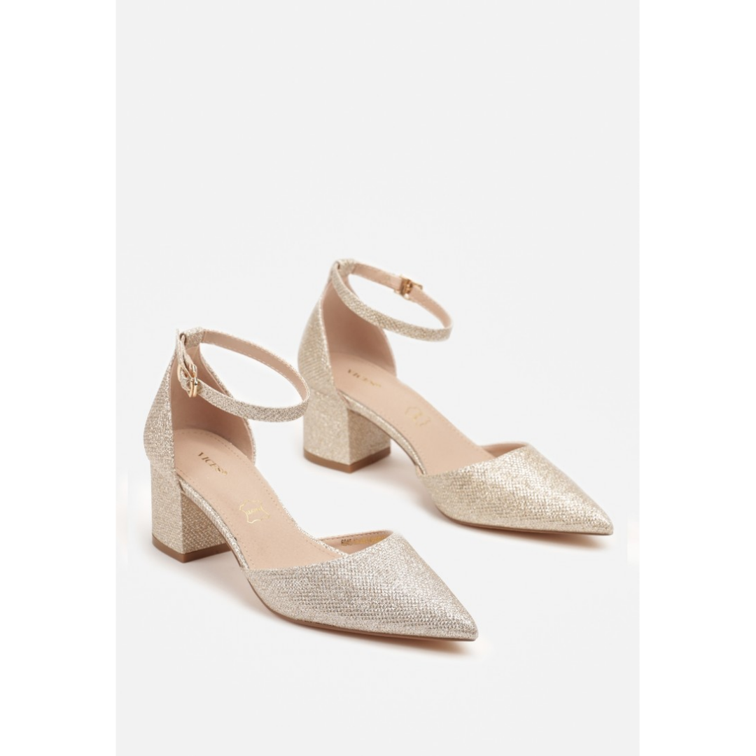 Heeled shoes, beige