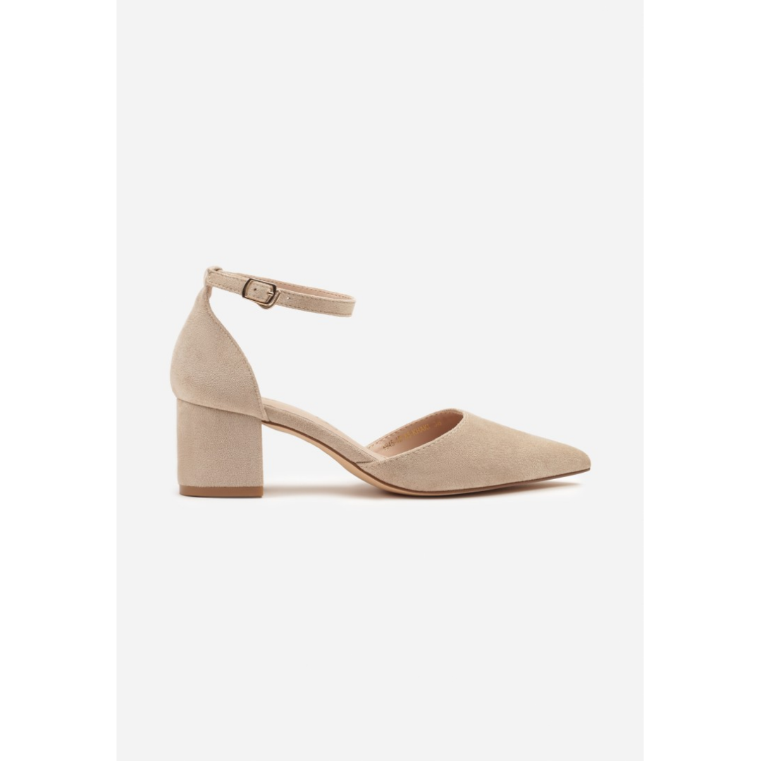 Heeled shoes, beige