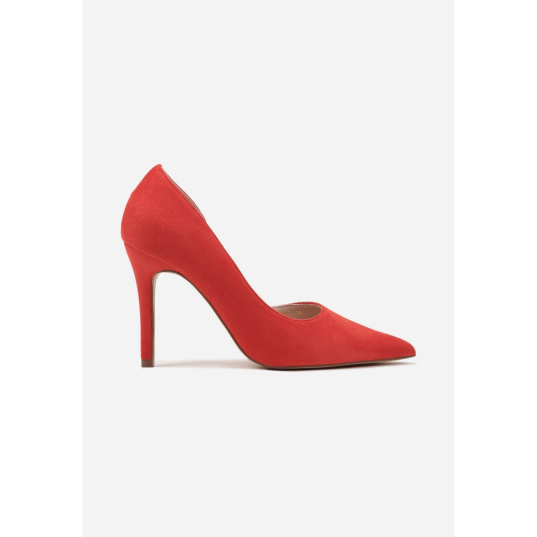 Heeled shoes, red