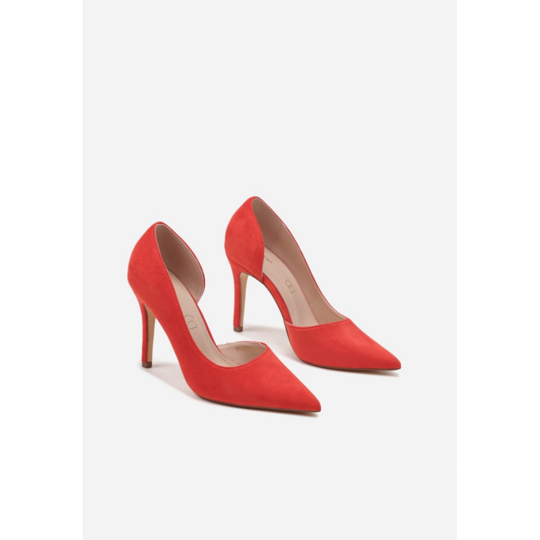 Heeled shoes, red
