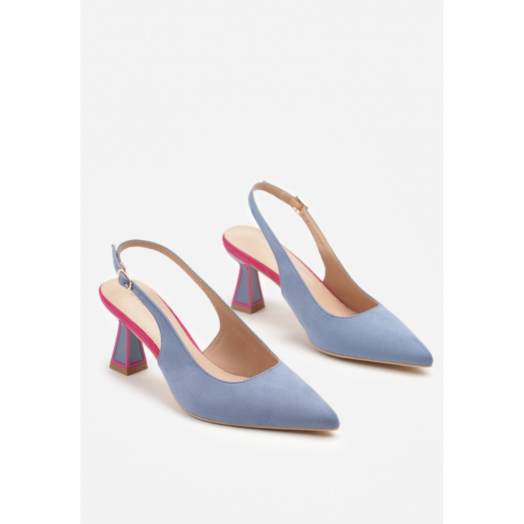 Heeled shoes, blue