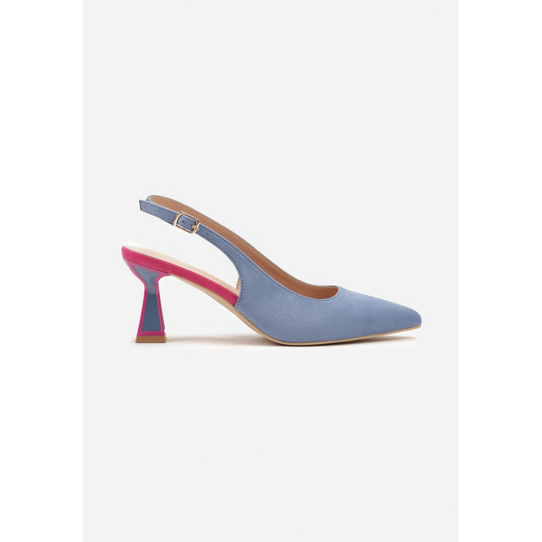 Heeled shoes, blue