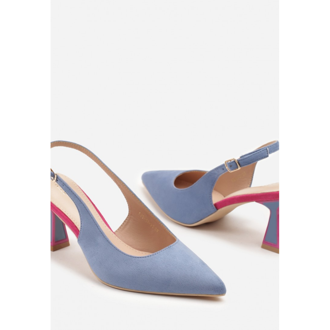 Heeled shoes, blue