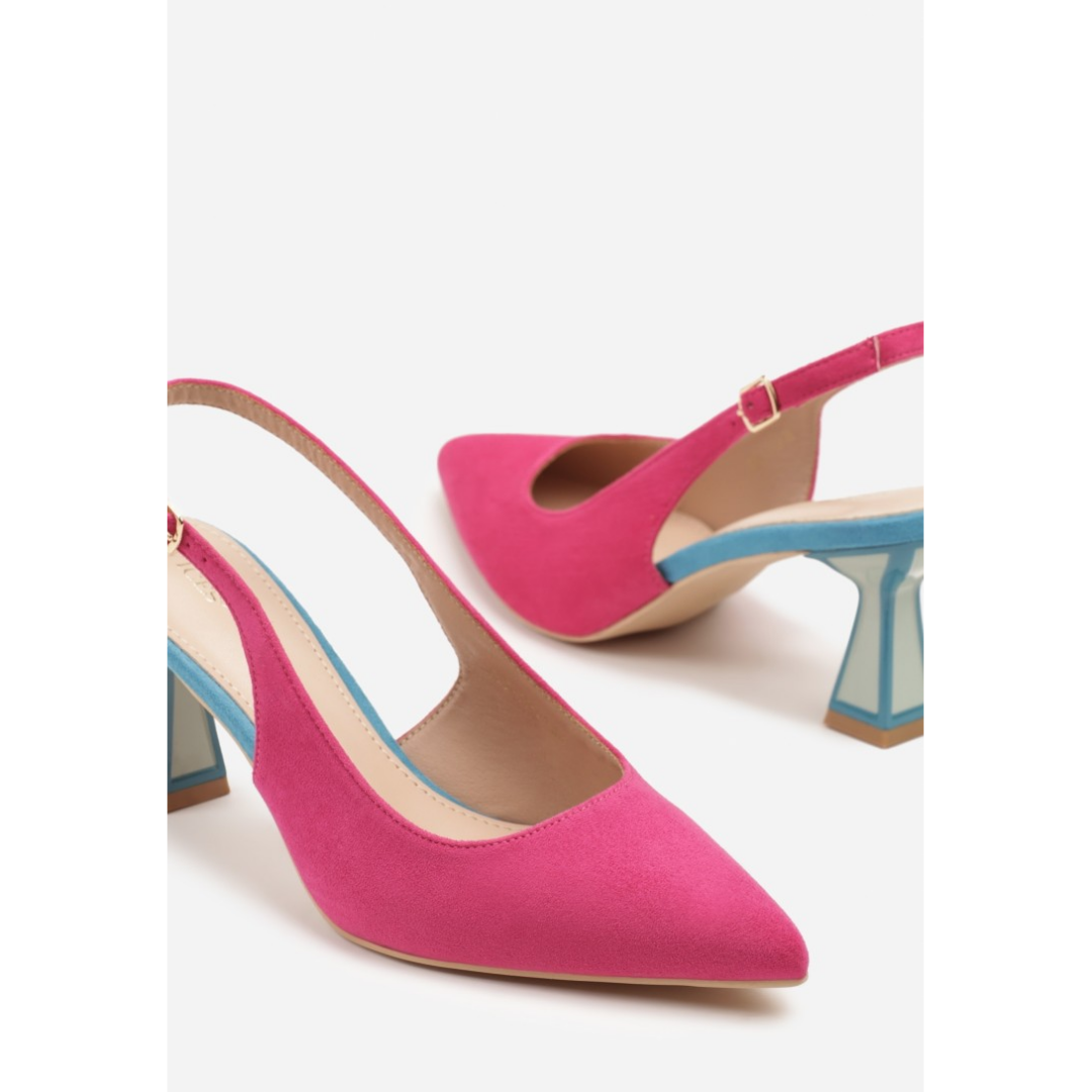 Heeled shoes, purple