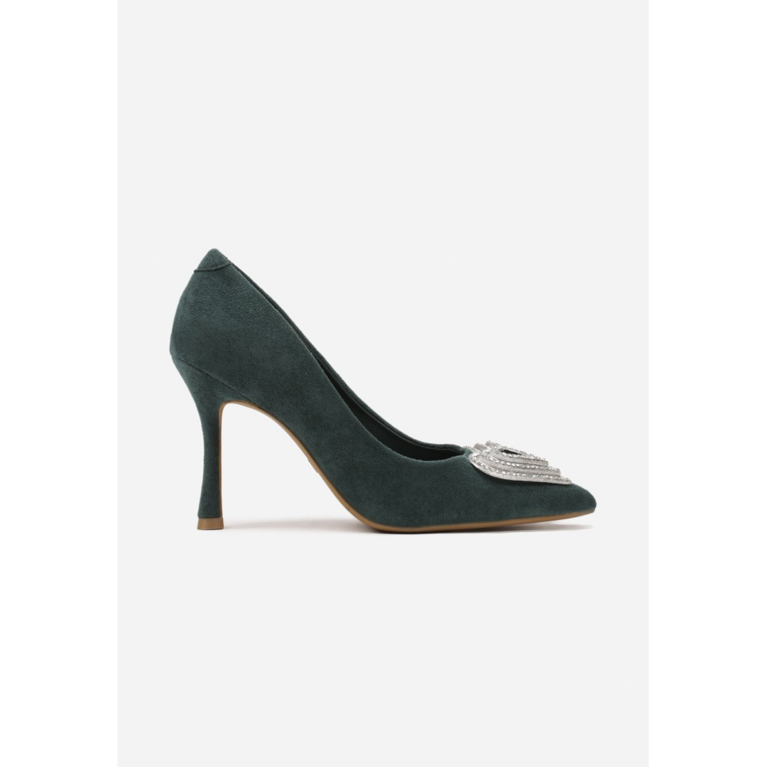 Heeled shoes, green