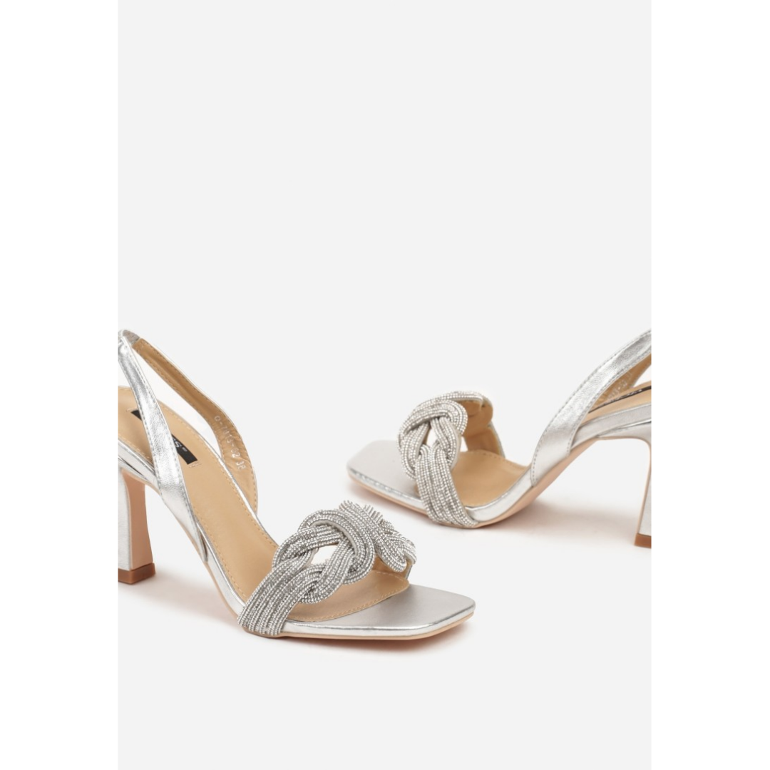Open heel shoes, grey