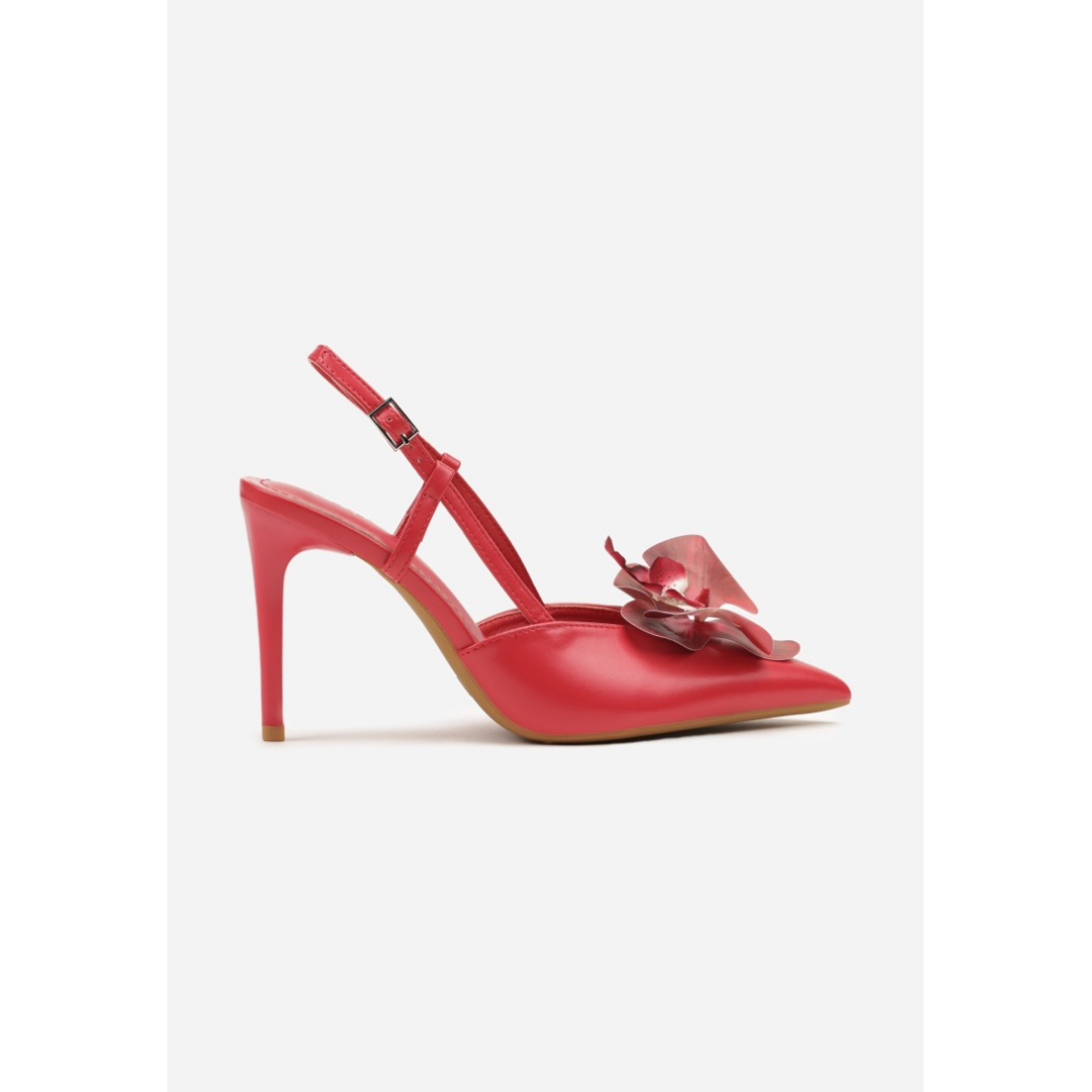 Heeled shoes, red
