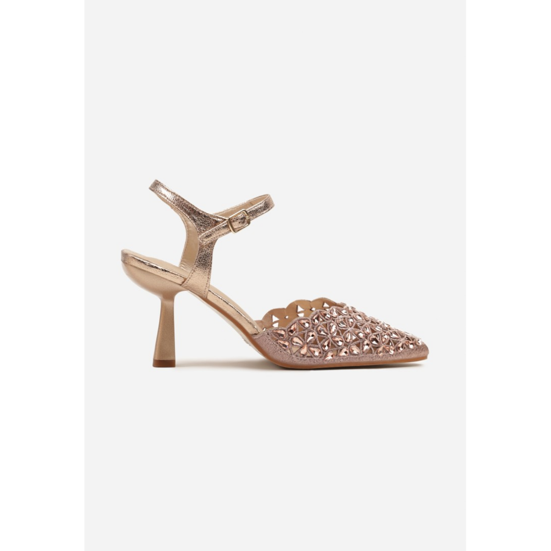 Heeled shoes, beige