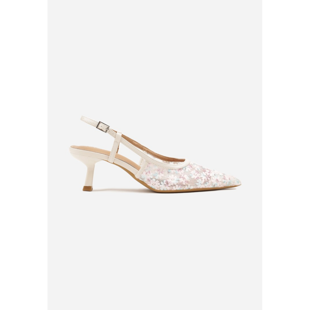 Heeled shoes, beige