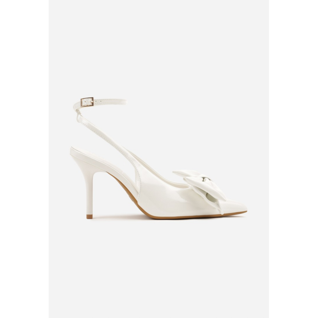 Heeled shoes, white