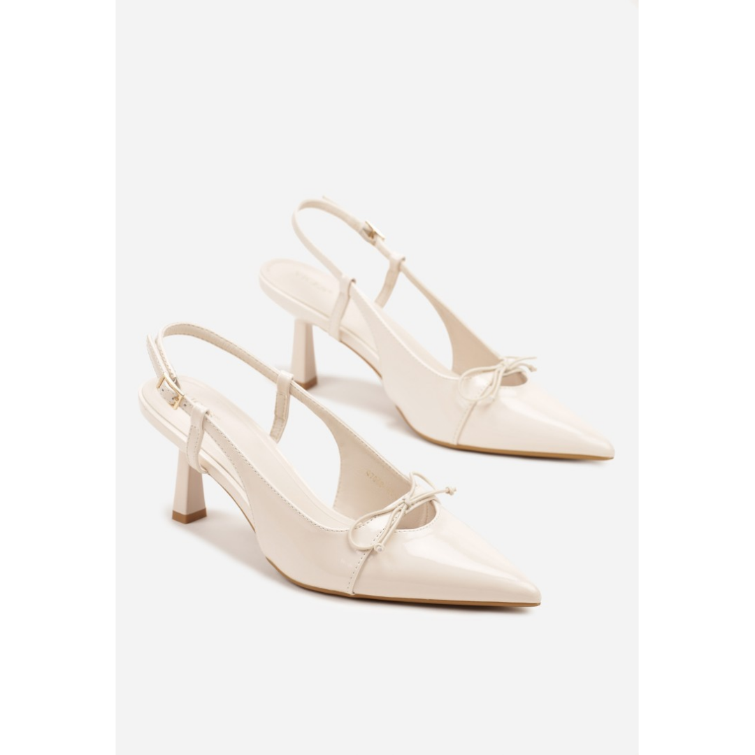 Heeled shoes, beige