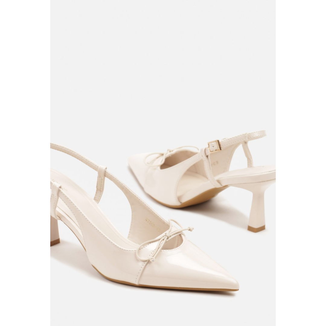 Heeled shoes, beige
