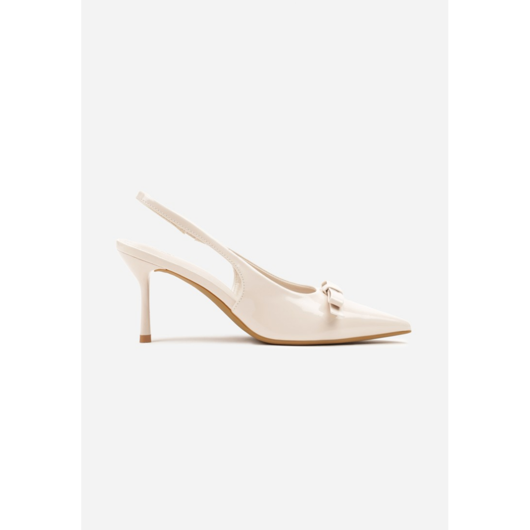 Heeled shoes, beige